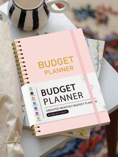 BUBU 1 pieza Planificador de presupuesto mensual, Nuevo libro de ahorro de dinero TDAH con seguimiento de facturas y gastos, gráfico de gastos e ingresos, tamaño A5, se puede comenzar en cualquier momento, útiles escolares y de oficina, regalo para mujeres y hombres