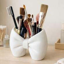 1pc Butterfly Shaped Toothbrush Holder, Suitable For Storing Stationery In Bedroom Or Hanging Toothbrush In Bathroom, Decorative And Practical, Made Of Durable Plastic, Butterfly Design, Multi-Functional, Easy To Clean, Space-Saving, Available In White And Pink Colors, Ribbon Decor On Butterfly Shape, Can Hold Toothbrush Or Pens, Suitable For Bathroom, Bedroom, Kitchen, Desk, Vanity, Great Gift Option - Multicolor - View 10