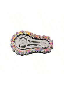Sensory Pressure Relief Bicycle Chain - Silent CNC Stainless Steel Gear Desktop Toy, Adult Focus Tool (Suitable For Office Use) (Mechanical Art Collection), Novelty Toy, Suitable For Home Decor And Exquisite Holiday Gifts. - Multicolor - View 13