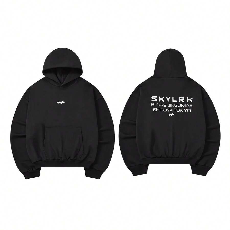 Black Justin Biebera SKYLRK Hoodie Men Women High Quality Heavy Fabric Unisex Hooded Pullover - màu đen - Xem 1