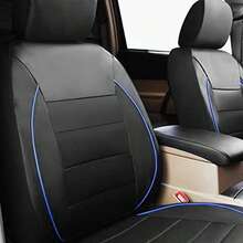 9pcs/4pcs Set Universal Leather Car Seat Covers With Airbag Compatibility, Zipper Design And Openings, Suitable For SUV And Truck - Style a - View 3
