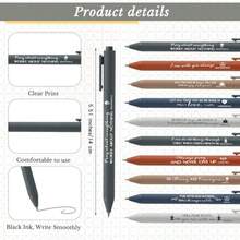 Kosiz Christian Gift Set Bulk Bible Verse Bamboo Pens Fathers Day Gift Spiral Religious Notebook with Sticky Notes Sunday School Gift Motivational Notebook for Teacher Multicolored 60 Pcs/ 30 Set - como en la foto - Ver 3