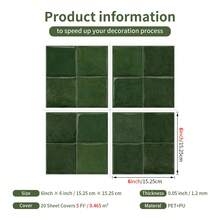 Bộ 24 miếng gạch ốp tường tự dính chống nước, gạch ốp tường 3D tự dính, dùng cho nhà bếp và phòng tắm, decal dán nhà bếp chống thấm nước, trang trí nhà cửa - Lý tưởng cho việc tự trang trí nhà bếp, phòng tắm, phòng giặt, xe cắm trại và lò sưởi. - D-PBS-001 - Xem 3