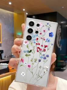 花朵图案 1 件装彩色艺术花卉软壳手机壳，兼容华为荣耀、Galaxy A04e/12/A13/A14/A34/A50/A52/A53/A54/S21/S22/S23/S24/S25/S25Ultra/S25FE/S26/S26 Plus/S26 Ultra/S26 Edge、6A/7A/8A、12T/13T/15T/15T Pro，国际版，非国内版 - 無色 - 查看 4