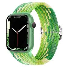 Woven Nylon Watch Strap For Apple Watch Band 44mm 40mm 45mm 49mm 41mm 38mm 46mm Sliding Buckle Type I_Watch Series SE 7 3 6 8 9 11 10 Ultra 2 Lightweight Replacement Strap - Multicolor - View 29