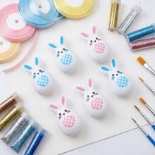 Easter Eggs Rabbit Shape Plastic Fillable Empty Eggs For Easter Party Favors Supplies Decoration - Colorful - View 1