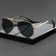 1 chiếc kính thời trang cổ điển gọng lớn unisex, kính bảo hộ cao cấp. - Xám - Xem 6