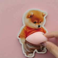 3D可爱小狗柴犬挤压手机壳装饰，儿童生日派对礼物，节日用品 - 多色 - 查看 4