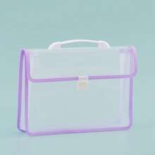 1个透明文件袋，考试用纸袋，学生大容量防水手提包，书包。 - 手提包 - 查看 10