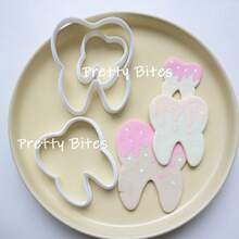 Molde de galletas con forma de pasta de dientes, molde de pastel de PLA con forma de diente, molde de galletas con forma de diente, herramientas de repostería y decoración para fondant - Blanco - Ver 5
