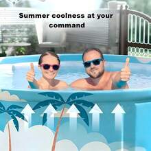 Foldable Non-Inflatable Outdoor Swimming Pool, Convenient For Storage, Easy To Set Up Outdoor Pool For Summer, Suitable For Water Parties, Backyard/Garden/Lawn Summer Leisure Activities - A - View 8