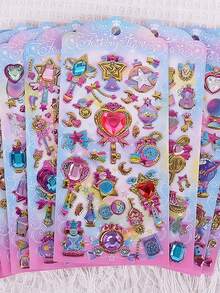 Cute 3D Stickers - Cartoon Design, Suitable For Sticker Exchanges, Decorating Phone Cases And Notebooks, Making Fun DIY Stickers, For Diaries And Planners, 3D Embossed Stickers, Diary Stickers, Decorative Stickers - Multicolor - View 6