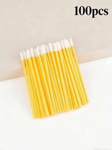 100/250 Pcs Disposable Lip Wands - Lip Brushes, Lipstick & Gloss Applicators - Lint Free Makeup Applicator Brush Beauty Tool - Multicolor - View 16