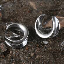 2个无限符号耳扩隧道不锈钢鞍形耳塞 8mm-16mm 耳扩器穿刺饰品 - Infinity - 查看 4