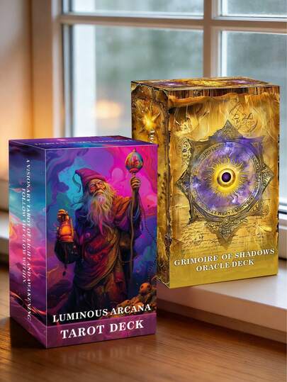 78张星空塔罗牌套装 - 高品质400克金边星空占卜卡 | 适合初学者的塔罗牌套装，附带指南，可用于占卜、灵性馈赠和巫术装饰，塔罗牌，星空塔罗牌，初学者塔罗牌，占卜卡，占卜工具，占卜牌组