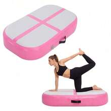 Inflatable Gymnastics Mat 100*60*20cm Air Tumbling Track For Yoga Fitness Dance Taekwondo Back/Front Flips Fall Protection Training Mat - Pink - View 2
