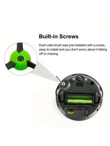 适用于 iRobot Roomba I、E 和 J 系列 I7、I7+、I8、I3、I3+、I4、I4+、I6+、J7+、E5、E6、E7、3150、3550、4150、5150、6198、7150、7550 扫地机器人的替换边刷 - 查看 4