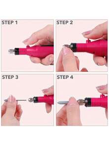 30PCS/BOX Diamond Nail Drill Bits Set Precision Cuticle Bits Highquality Bits Nail Tech Manicure Pedicure Remover Tools For Acrylic Gel Nails Salon Home - Silver - View 7