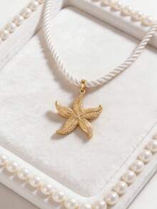 1pc Exaggerated Ocean Style Starfish Necklace - Starfish - View 6