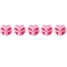 5Pcs/Set Colorful Knitting Needle Stoppers Heart-Shaped Double Hole Needle Tip Protector DIY Knitting Accessories - As Picture - View 10