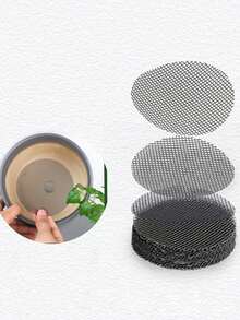 5/10/25pcs Flower Pot Bottom Hole Net Pads, Flower Pot Mats, Round Flower Pot Bottom Net Pads, Trimable Flower Pot Bottom Net Pads - Multicolor - View 6
