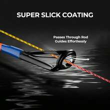 编织钓鱼线 - 耐磨编织线 - 超强超细线 - 零延展性 - 直径更小 - 必备品！ - 藏蓝色 - 查看 7