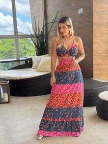 Paola Tucano Dress - Hot Pink - View 1