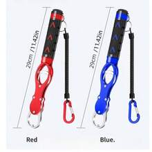 18kg Capacity Heavy Duty Fish Lip Gripper, Stainless Steel Fish Lip Clamp With Spring Rope And Carabiner, Durable Design, Corrosion Resistant, High Quality Metal, Suitable For Outdoor Sports Enthusiasts And Leisure Fishing - Multicolor - View 10