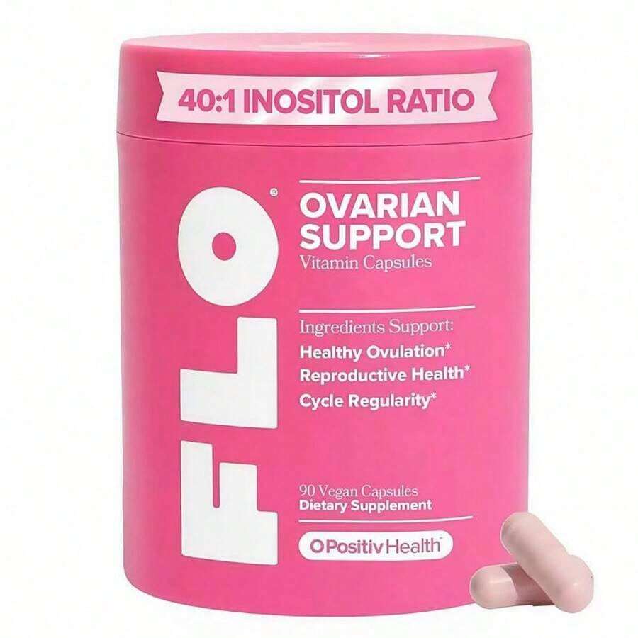 Hormone Balance & Cycle Support Vitamins By FLO : Supplement For Women With Myo-Inositol & D-Chiro-Inositol (40:1 Ratio),DlM, And Folic Acid Optimum Optimum - 1PC - 查看 1