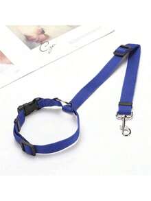 1件装宠物狗车载安全牵引绳，可调节汽车安全带系绳，头枕约束带，旅行必备 - 彩色 - 查看 16