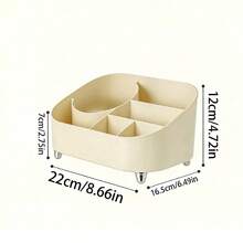 Makeup Lipstick Storage Box, Vanity Organizer Rack, Dust-Proof Countertop Bathroom Vanity Organizer - Multicolor - View 2