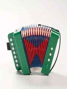 1pc Mini Accordion, 10-Key Control, Lightweight, Suitable For Adult Beginners, Learning Small Instrument - Perfect Musical Instrument Gift - Multicolor - View 14