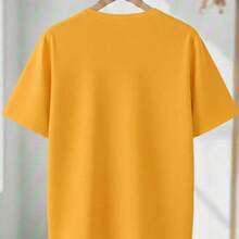 Unisex Printed T-Shirt Brazil Stars Vintage 100% Premium Cotton World Cup T-Shirt Streetwear Casual Go Brazil Oversized T-Shirt World Cup Road To The Hexa National Shirt - 黃色 - 查看 2