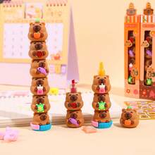 1pc 5-Color Cartoon Capybara Highlighter Pen, Student Graffiti Drawing Marker, Marking Pen, Halloween & Christmas Gift, Random Style - Multicolor - View 11