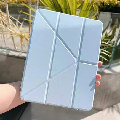 2025 11-Inch 2 Tablet Case, Fashion Smart Y-Shaped Folding Stand Cover, High Transparency Acrylic Backboard, DIY-Friendly, Premium PU Leather, Auto Sleep/Wake Function, Suitable For 2023 11-Inch SE, MatePad SE 11-Inch 2024/MatePad 11.5S, A16 Tablet Protective Cover