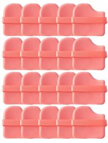 5/10/20/50个装 粉扑 面部柔软化妆海绵 散粉 丝绒粉底液 干湿两用化妆海绵工具 - 西瓜粉 - 查看 10