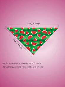 5 Stück Unabhängigkeitstag Hunde Bandanas mit Sommer Obst Muster, Pride Day Lätzchen Dreieck Hunde Schal, bunte Ozean Hunde Bandanas für mittelgroße und große Hunde, Geburtstags Sommer Kostüm Accessoires Dekoration - Verschiedenfarbig - Übersicht 2