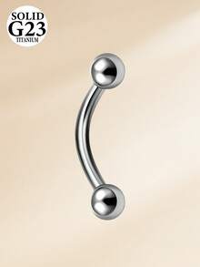 14G Anillos de ombligo de aleación de titanio G23 flotantes para mujeres, anillos de ombligo con CZ de respaldo plano, barra de ópalo en forma de corazón curvo, joyería de piercing de ombligo 10mm - Plateado - Ver 10