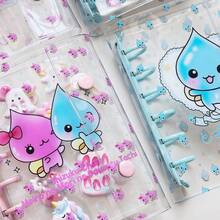 1pc Transparent Spiral Notebook, 3D Embossed Diamond Sticker Spiral Notebook, Sticker Book, KPOP Photo Card Storage Notebook, Double-Ring Soft Leather Transparent Spiral Notebook, Handmade DIY Diary, Photo Album, Sticker Book, Notebook, Scrapbook, Planner, School & Office Supplies - Multicolor - View 1