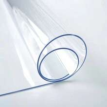 1pc High Quality 1mm Thick Transparent PVC Table Mat - Scratch Resistant, Heat Resistant, Easy To Clean, Suitable For Home, Hotel, Restaurant And Cafe Tables, Minimalist And Fashionable Design - White - View 7