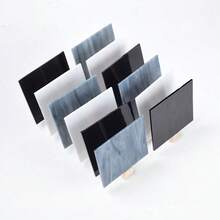 Set de 12 piezas de hojas de vidrio transparente texturado de 10x10cm/4x4in con patrón ondulado, multicolor, para clase de arte, manualidades DIY, piezas de arte, mosaico, pantallas de lámparas de vidrio de colores, decoración de pared, rompecabezas, joyería, suministros de artesanía en rojo, amarillo, azul, verde, morado, blanco, naranja - B - Ver 4