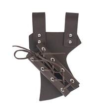 Medieval Viking Style Renaissance Knight Sword Rack, Dual Hanging PU Leather Scabbard, Halloween Costume Prop, LARP Party Supplies, Photo Prop, Stage Performance Accessory - Quiver - View 10