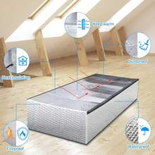 Attic Door Insulation Cover, 25" X 54" X 11", Stairs Zipper Door For Attic Ladder Pull Down System, Attic Tent Weatherproofing Shield For Summer Heat, Winter Cold, Moisture And Dust - 54*25*11inch - View 5