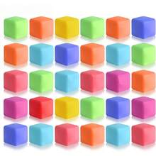 [30 peças/20 peças/10 peças/5 peças/1 peça] Cubo Anti-Estresse, Bola de Aperto de Rebote Lento, Adequado para Recompensas em Sala de Aula, Sacolas de Presente, Bolas de Aperto de Dedos, Lembrancinhas de Festa, Alívio de Estresse para Adultos, Vários Estilos e Cores - multicolorido - Visão 2