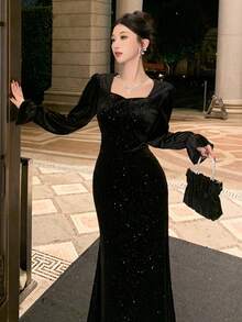 Women Prom Dresses - ブラック - View 8