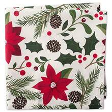 DII 100% algodón Lavable a máquina Cena y día Festivo Mantel Woodland Christmas Napkin 1 6 - Navidad en el bosque - Ver 3