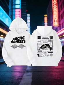 Men's Retro Rock Arctic Monkey Hooded Sweatshirt Hooded Sweatshirt With Music Album PatternHip Hop Large Retro Hooded Sweatshirt Essentials Hoodie Hoodie For Women Sweatshirts For Women Hoodies For Men 's Hoodie Sweatshirts For Men Essentials Fear - 白色 - 查看 6