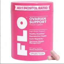 40:1 Inositol Ratio - FLO Ovarian Support Vitamin Capsules - Healthy Ovulation * Reproductive Health "Cycle Regular Hormones Weight Management -90 Pure Vegetarian Capsules Dietary Supplement - - - 查看 3