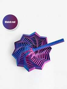 1个胡萝卜螺旋塔造型减压玩具，视觉玩具，减压工具，创意小礼物 - 彩色 - 查看 14