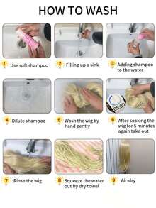 24英寸长卷曲渐变红色假发，充满活力的波浪形合成假发，深色发根，适合派对、角色扮演和日常造型 - 紅色 - 查看 9